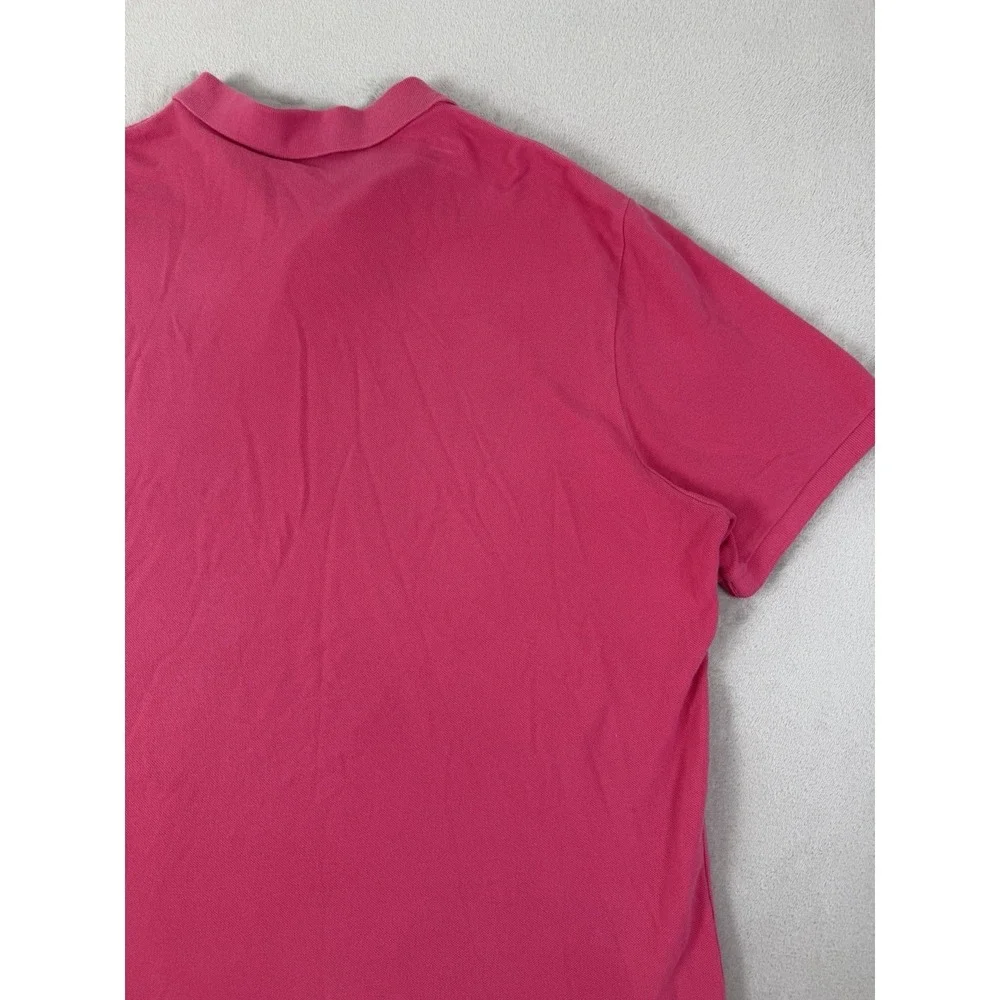 Polo Ralph Lauren Classic Fit Mesh Polo Shirt Hot Pink Men's XXL